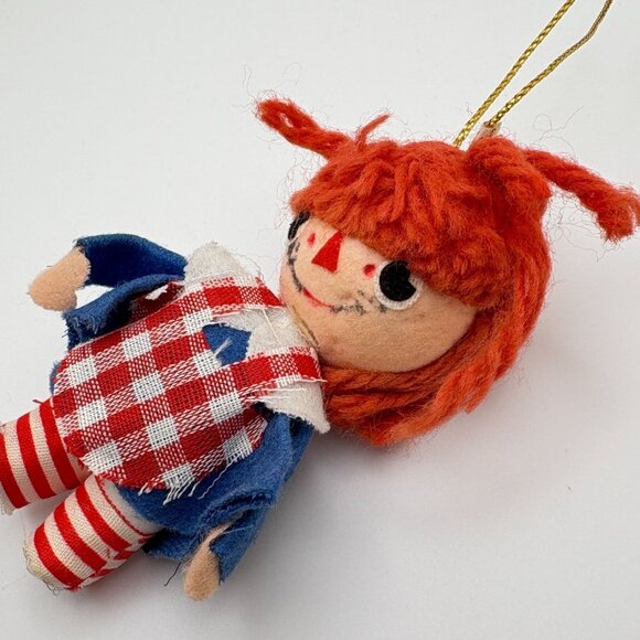 Vintage Raggedy Ann Doll Christmas Tree Ornament - Picture 4 of 6